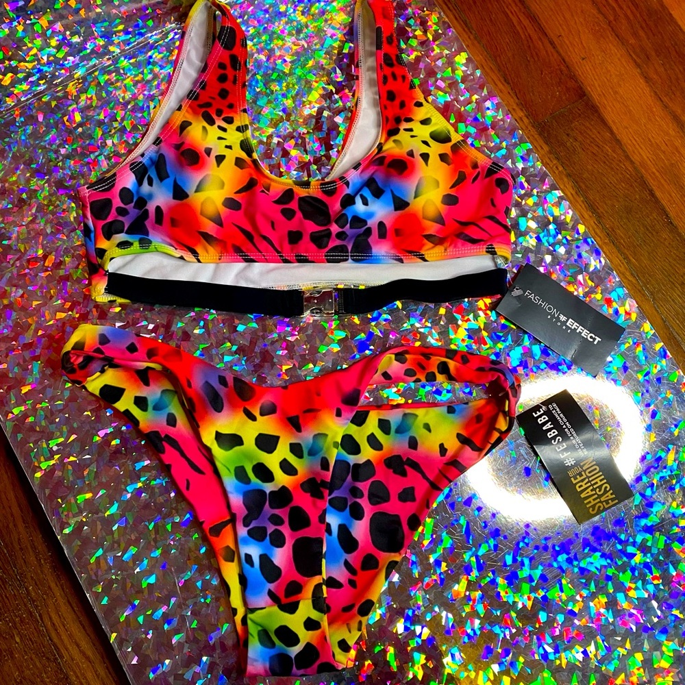 Brand new rainbow swimsuit
